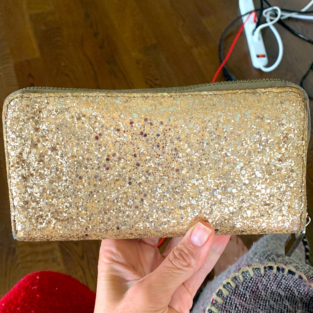 Gold used beautiful wallet